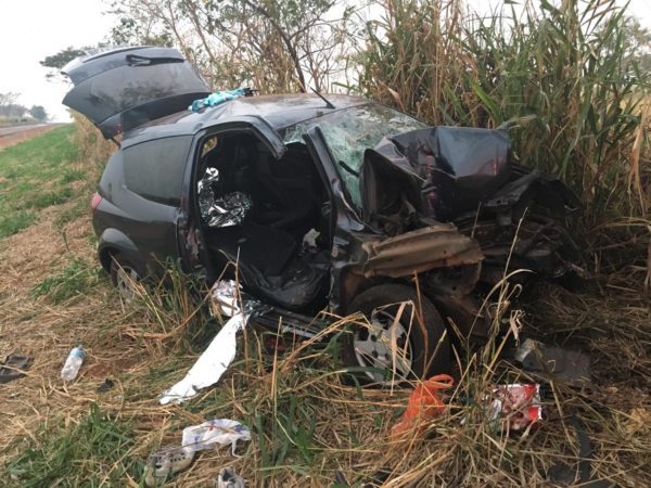 Passageiro morre após veículo colidir contra árvore em Sud Mennucci