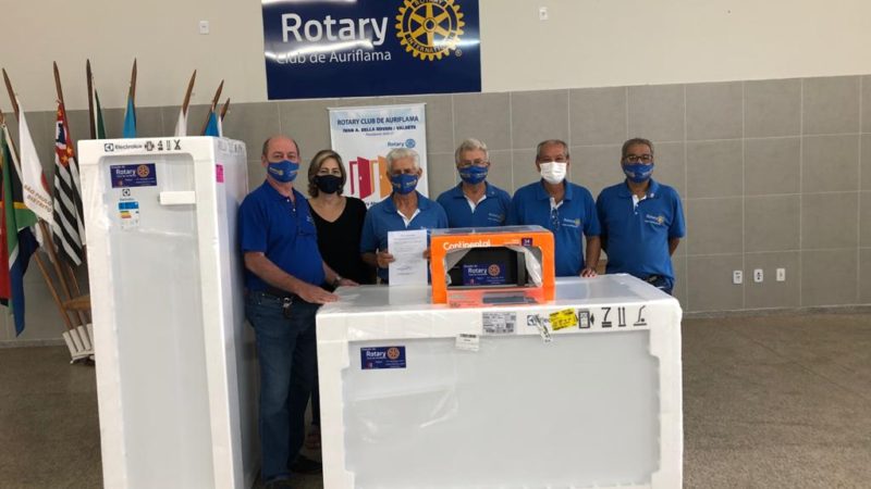 Rotary Club doa eletrodomésticos para o Lar dos Velhinhos de Auriflama