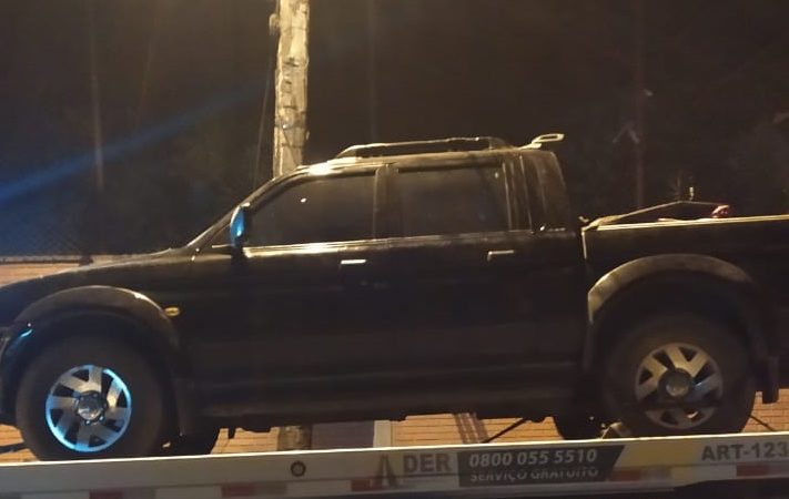 Em Auriflama, homens são presos com vaca furtada na caçamba de caminhonete